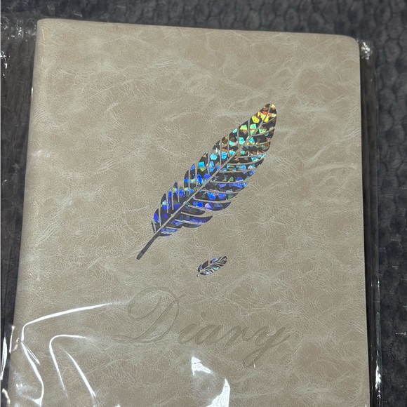 Holographic Feather Diary with silver Accent - Picture 2 of 6